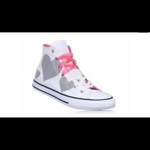 💕Converse Chuck Taylor Hearts High Girls Sneakers size 13 junior/kids
